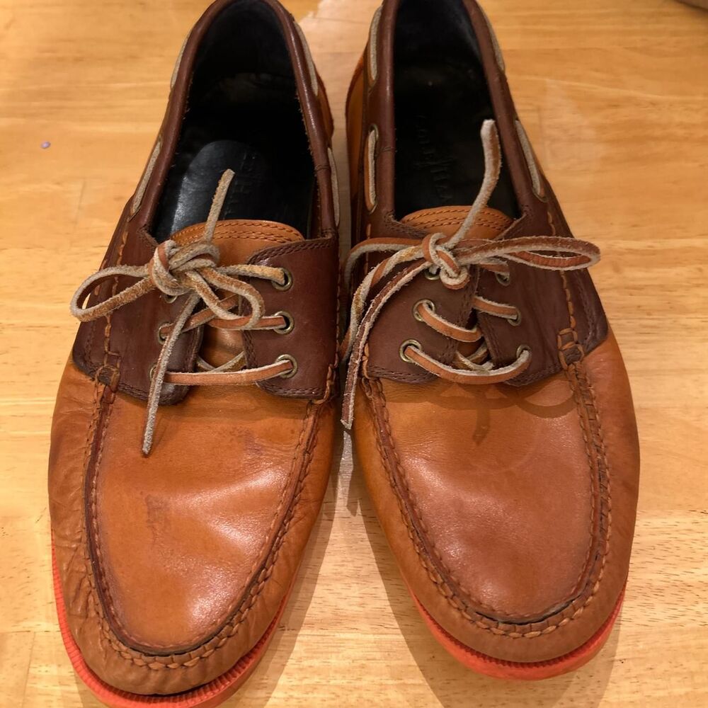 Cole-haan Men's Brown and Tan Boat-shoes